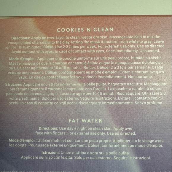 Fenty Skin Pore Essentials Set Cookies N Clean 1oz & Fat Water 1.7oz Mini Travel - Picture 3 of 9